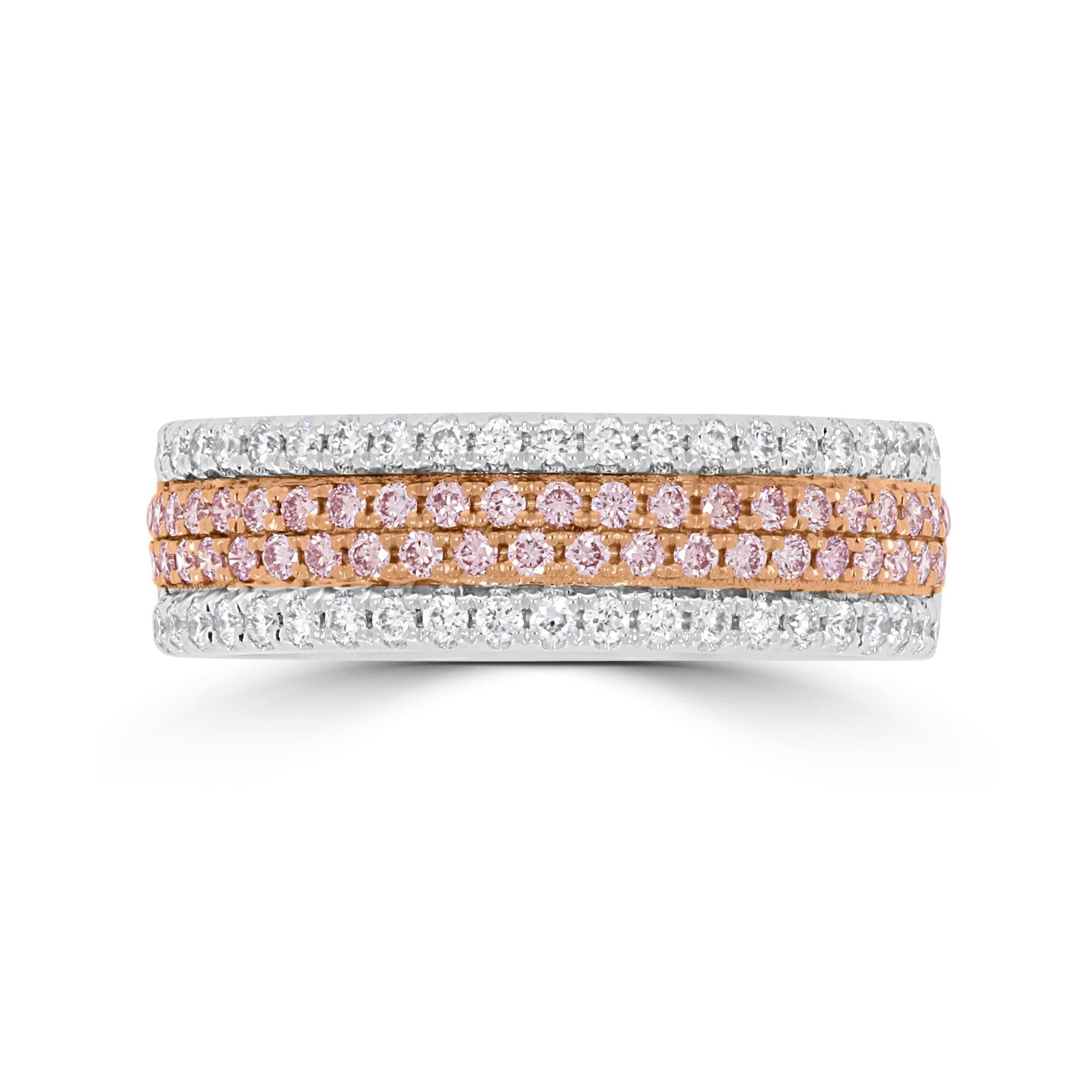 Natural Pink Diamond Band - Rosendorff Diamond Jewellers